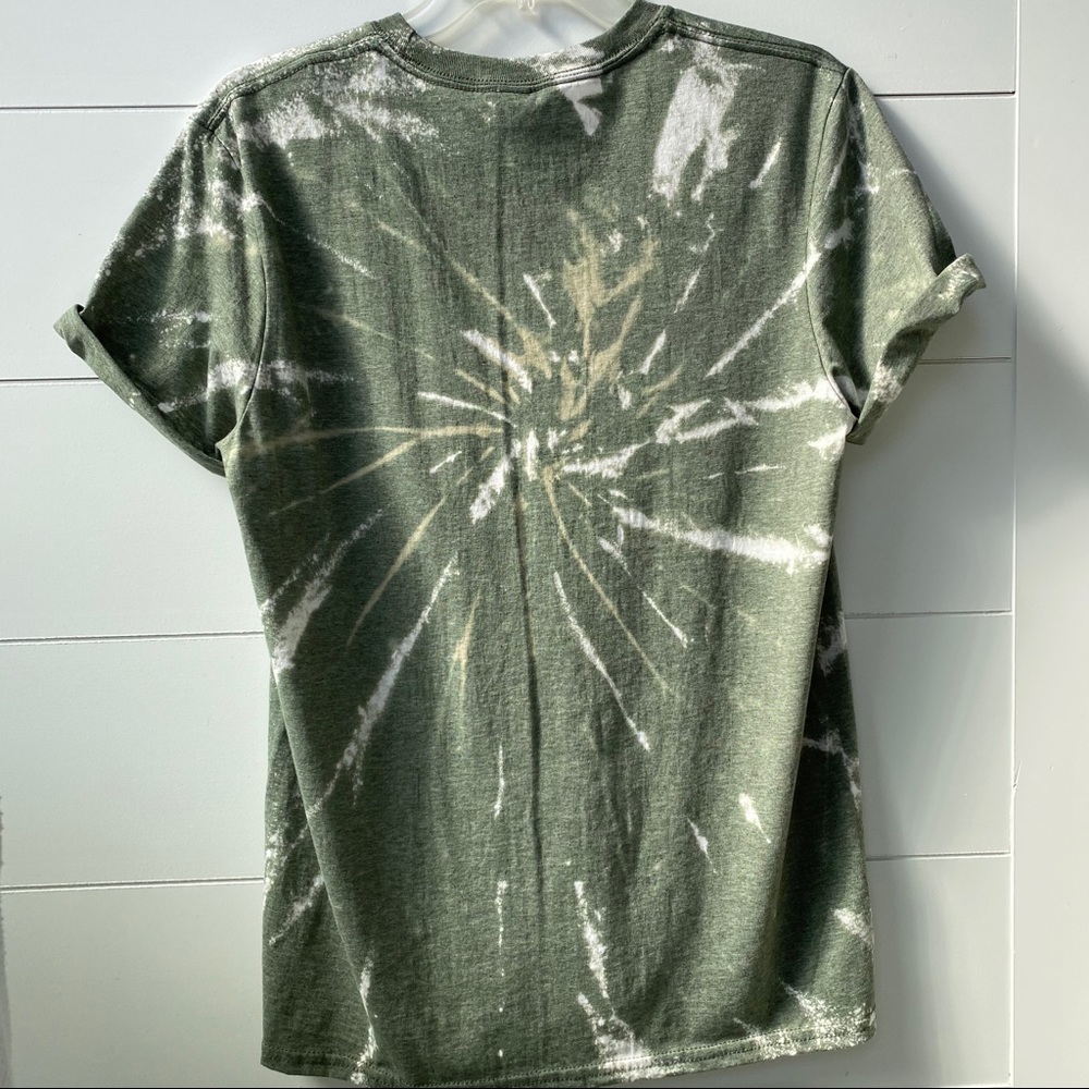 Pumpkin truck fall tie dyed leopard graphic tee - Picture 3 of 4